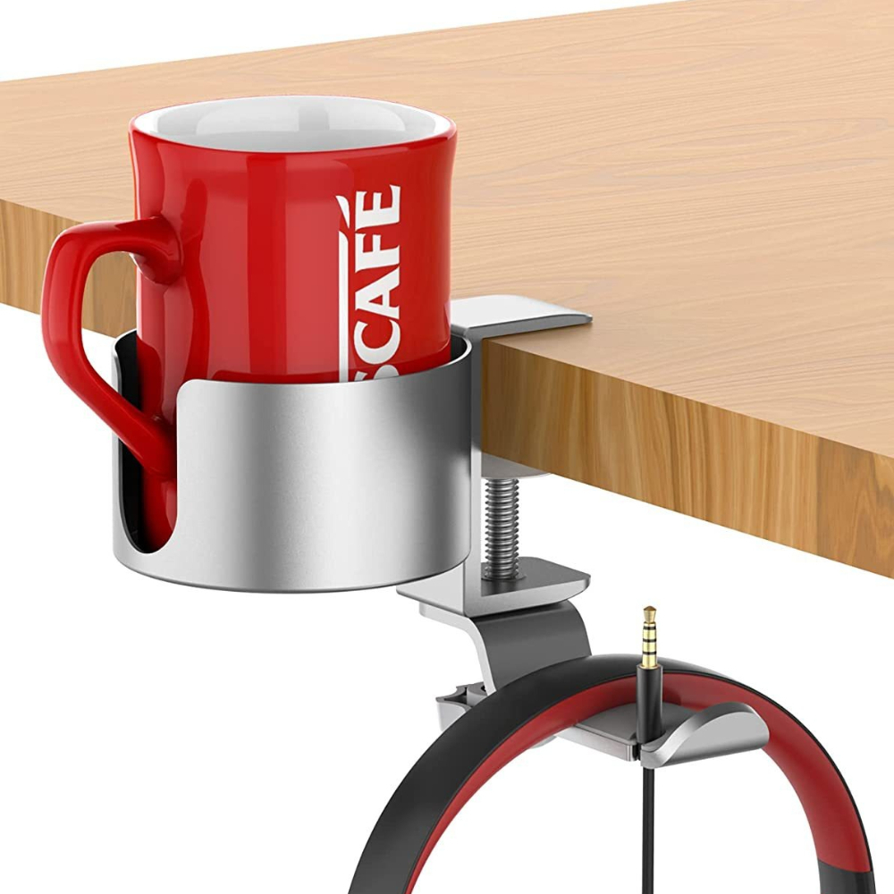 Desk Setup Tech - 360° Rotating Desk Headphone Holder with
