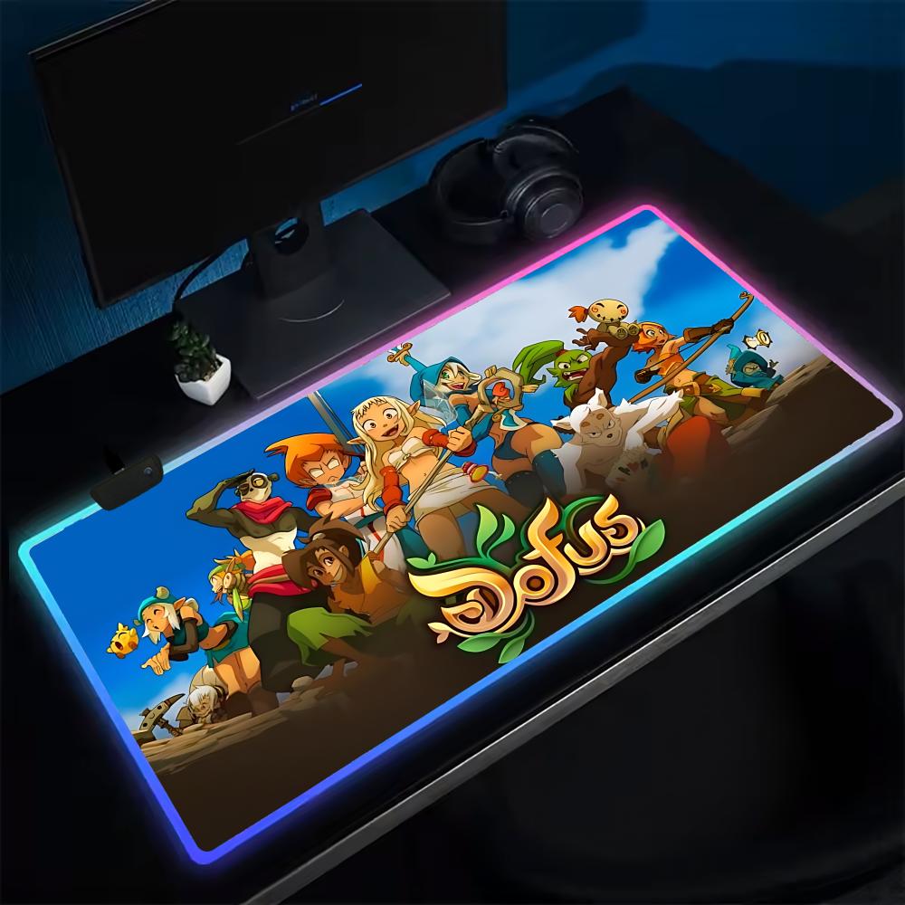 Desk Setup Rgb - DOFUS Mouse Pad Anime Gaming Mouse