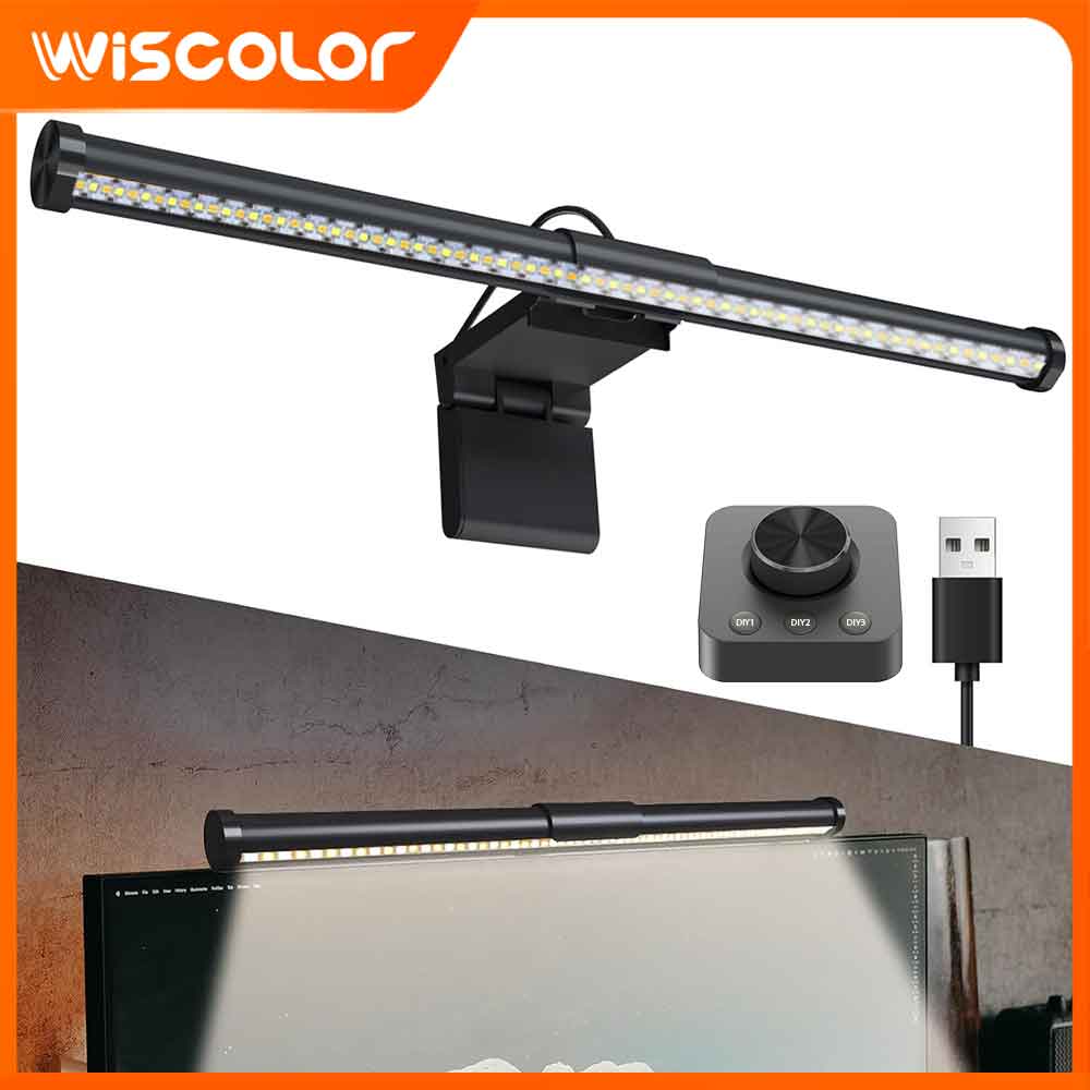 Desk Setup No Monitor - RGB Lightbar Monitor Light Bar LED
