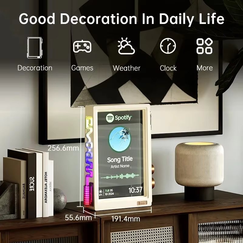 Desk Setup Tech - Digital Picture Frame Transparent Smart Digital