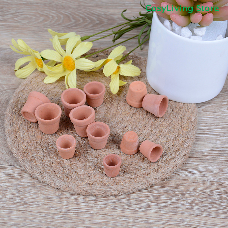 12Pcs/Set 1:12 Miniature Handm - Desk Setup Plant ulasan dan harga