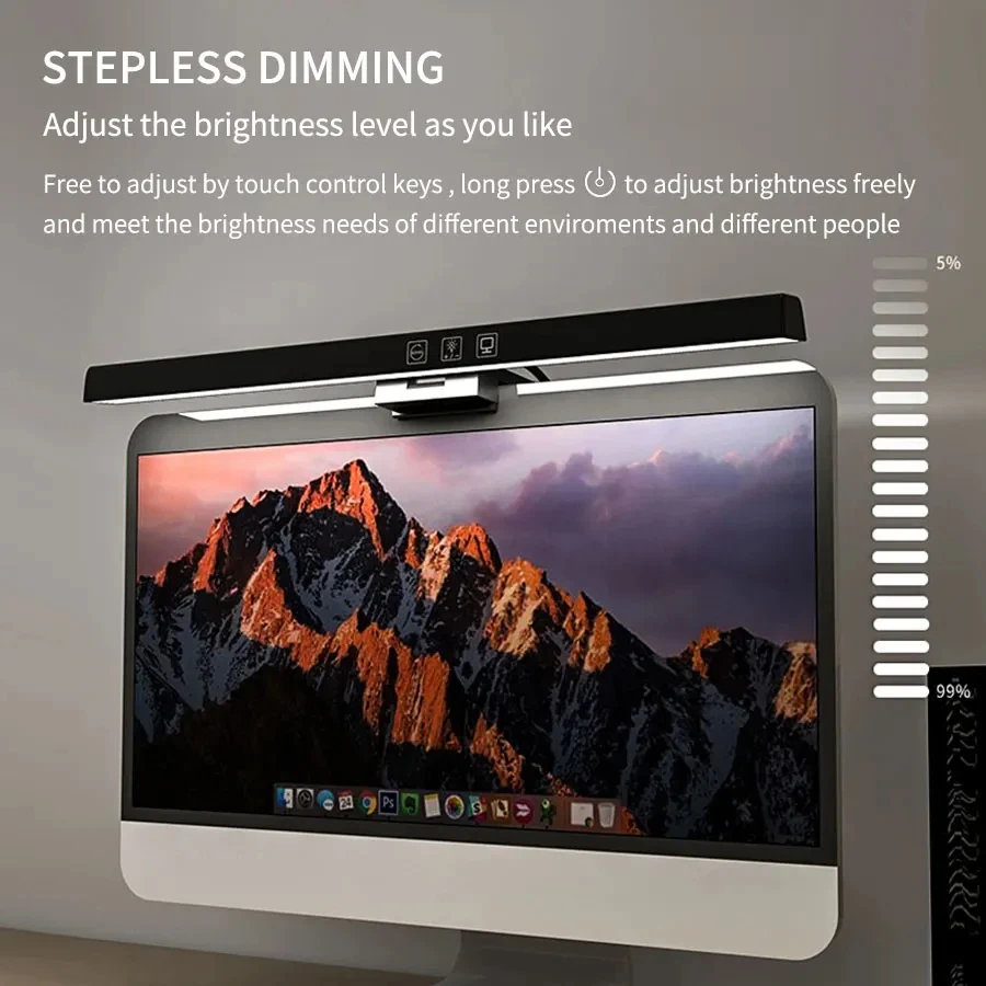LED 33cm 50cm Monitor Light Ba - Desk Setup No Monitor ulasan dan harga
