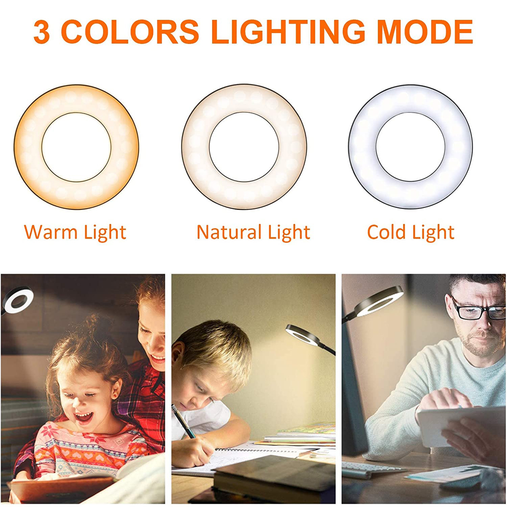 48 LEDs Clip on Desk Lamp 360° - Desk Setup Tech ulasan dan harga