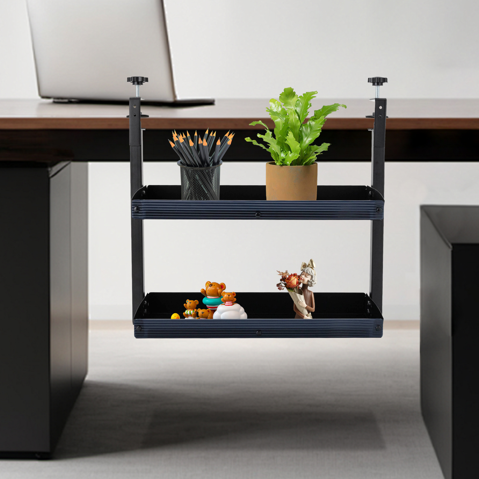 Clamp-on Desk Shelf, 2-Tier, A - Desk Setup Organizer ulasan dan harga