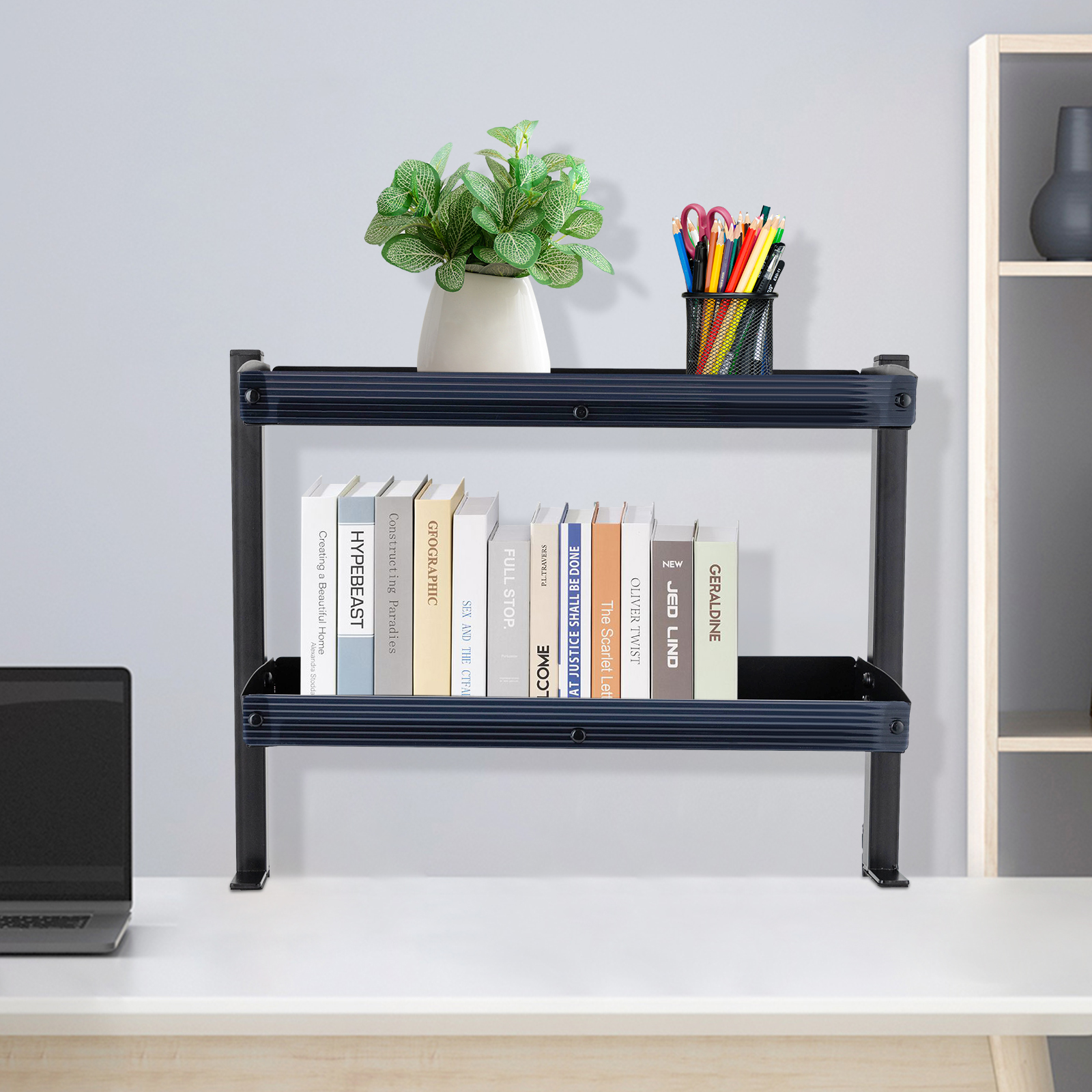 Clamp-on Desk Shelf, 2-Tier, A - Desk Setup Organizer ulasan dan harga