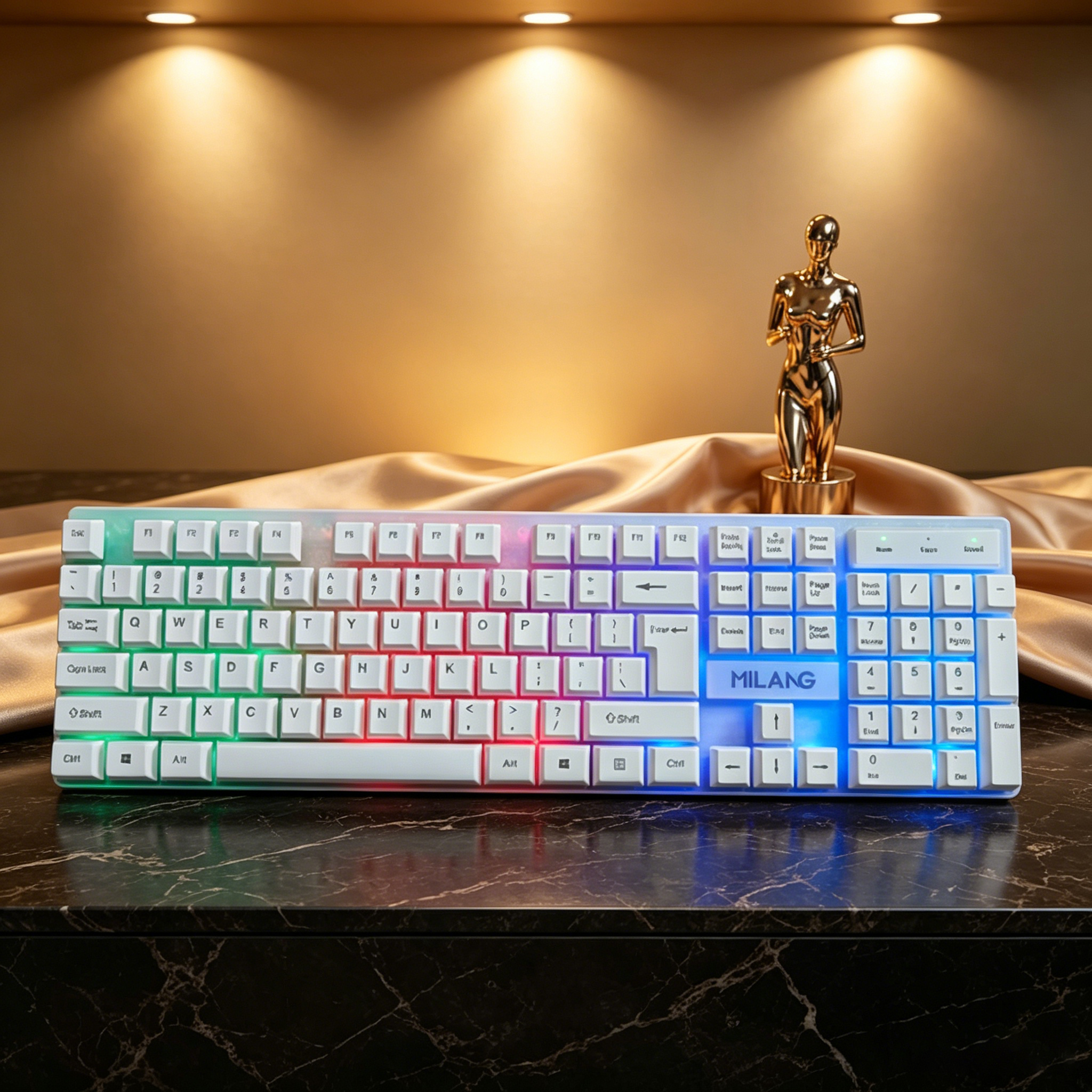 Wired RGB Backlit Keyboard Mou - Desk Setup Rgb ulasan dan harga