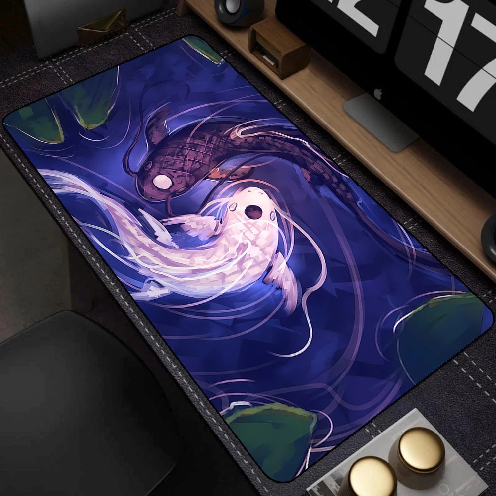 Black White Japanese Koi Fish  - Desk Setup Black And White ulasan dan harga