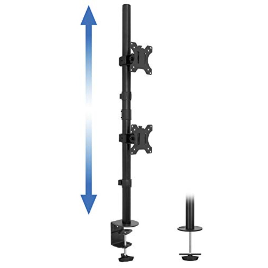 Vertical Dual Monitor Mount fo - Dual Monitor Desk Setup ulasan dan harga