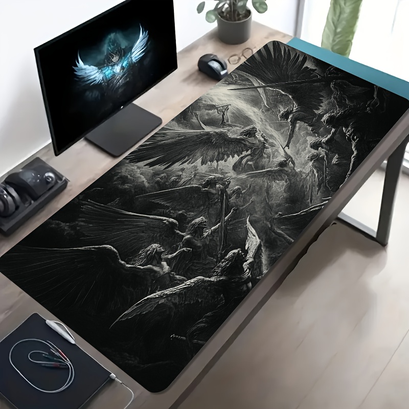 Epic Angel War Scene Extended  - Desk Setup Black And White ulasan dan harga