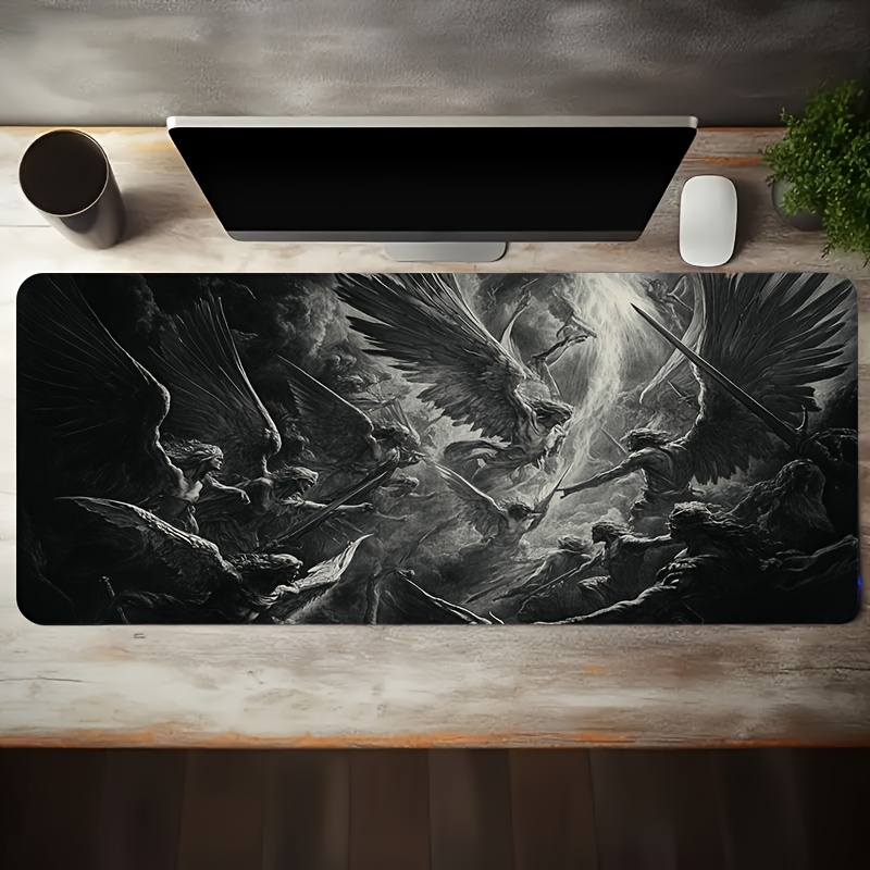 Epic Angel War Scene Extended  - Desk Setup Black And White ulasan dan harga
