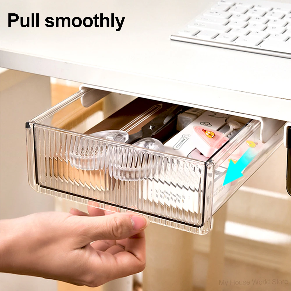 Under Desk Storage Drawers Sli - Desk Setup Organizer ulasan dan harga