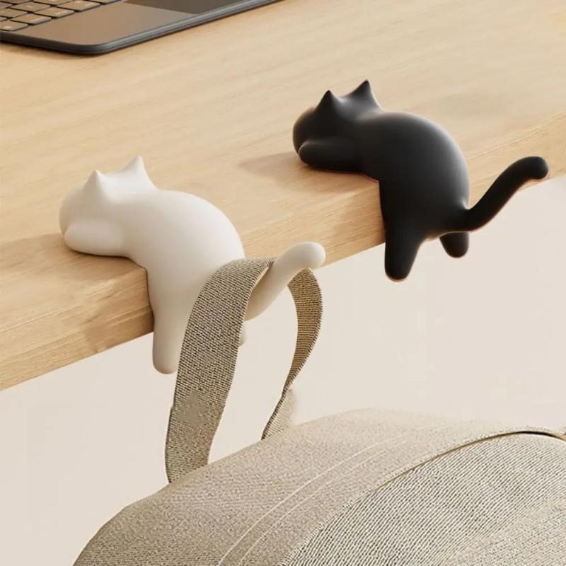 Cute Portable Cat Bag Hook Han - Desk Setup Organizer ulasan dan harga
