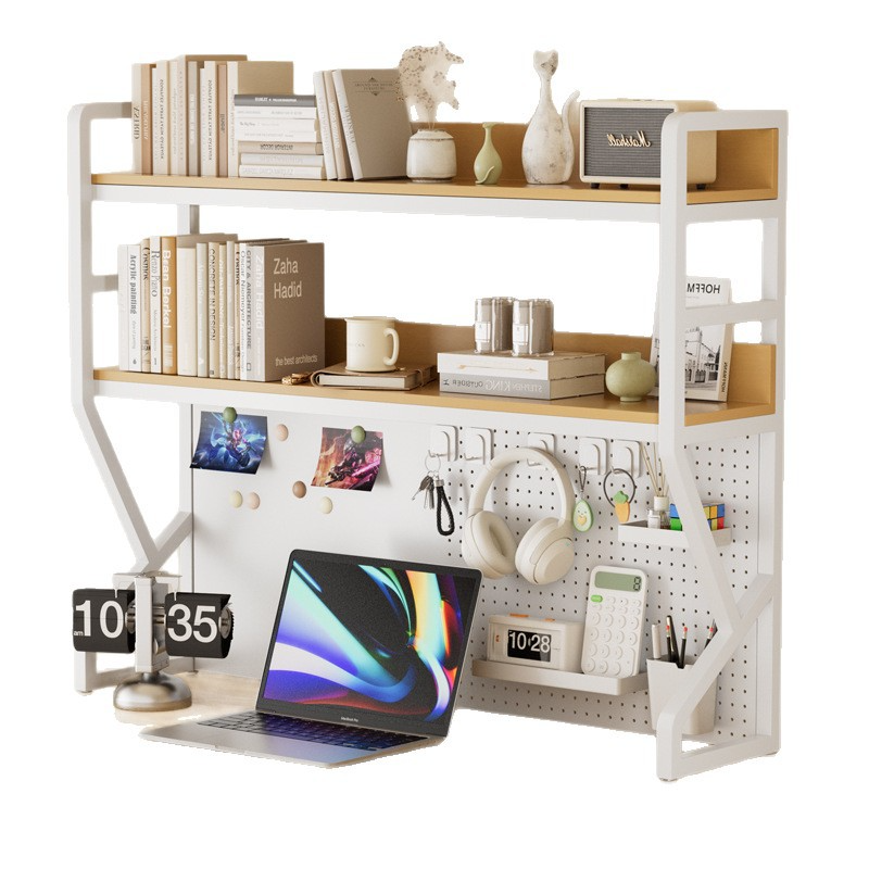 Desktop Storage Shelf with Peg - Desk Setup Organizer ulasan dan harga