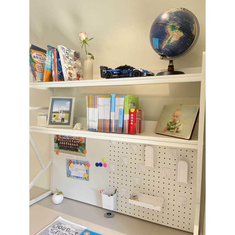 Desktop Storage Shelf with Peg - Desk Setup Organizer ulasan dan harga