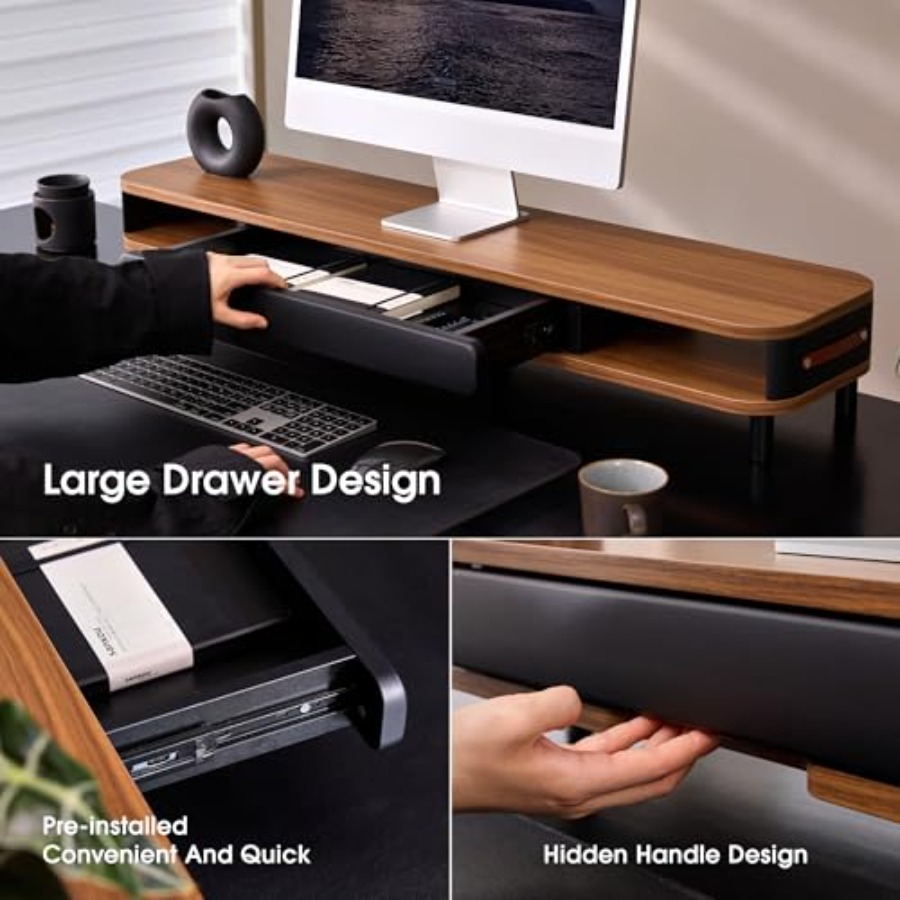 Dual monitor riser for ergonom - Dual Monitor Desk Setup ulasan dan harga