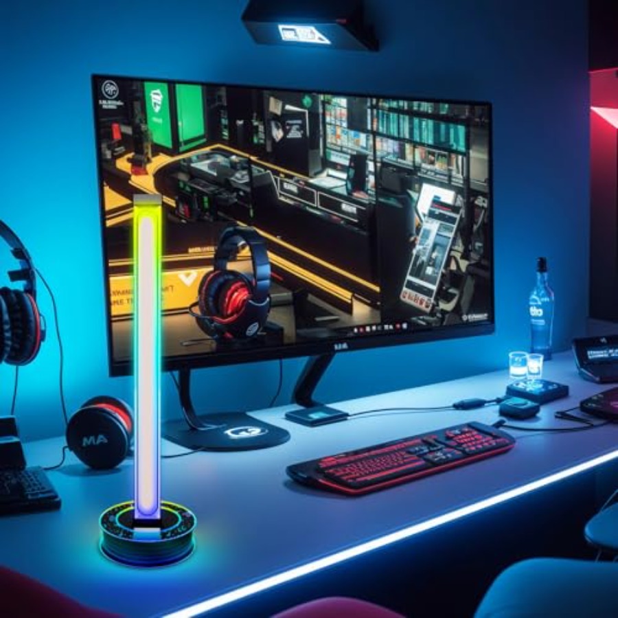 RGB Bluetooth Desk Ambient Lam - Desk Setup Rgb ulasan dan harga