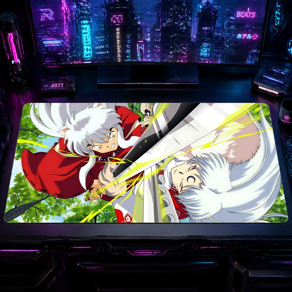Gaming Mouse Pad Anime IInuyas - Desk Setup Pc And Laptop ulasan dan harga
