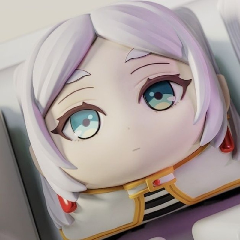 Frieren Anime 3D Printed Resin - Desk Setup With Tv ulasan dan harga