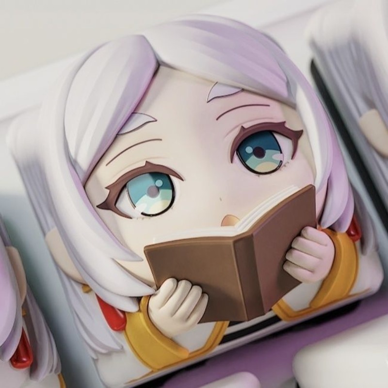Frieren Anime 3D Printed Resin - Desk Setup With Tv ulasan dan harga