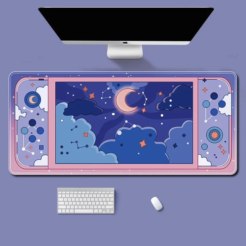 Moon and Stars Large Desk Mat  - Desk Setup Tech ulasan dan harga