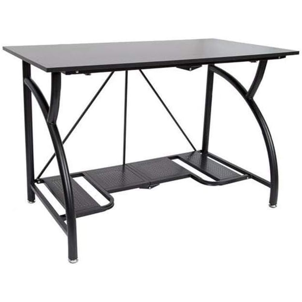 Space-Saving Collapsible Compu - Dual Monitor Desk Setup ulasan dan harga