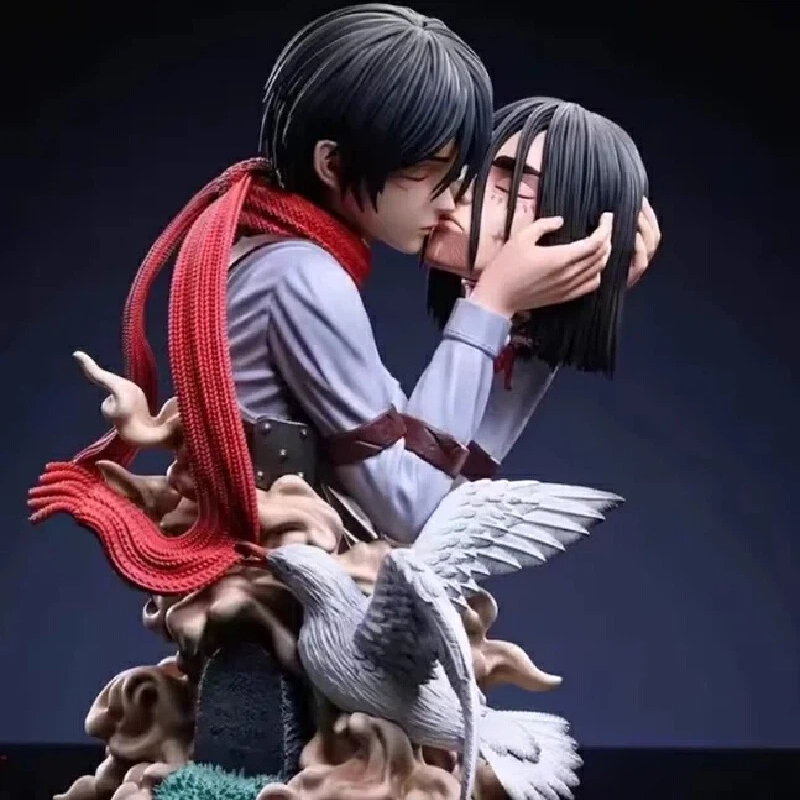 Attack On Titan Anime Figures  - Desk Setup With Tv ulasan dan harga