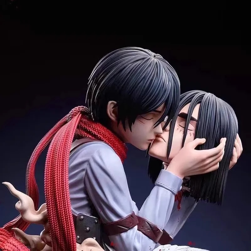 Attack On Titan Anime Figures  - Desk Setup With Tv ulasan dan harga