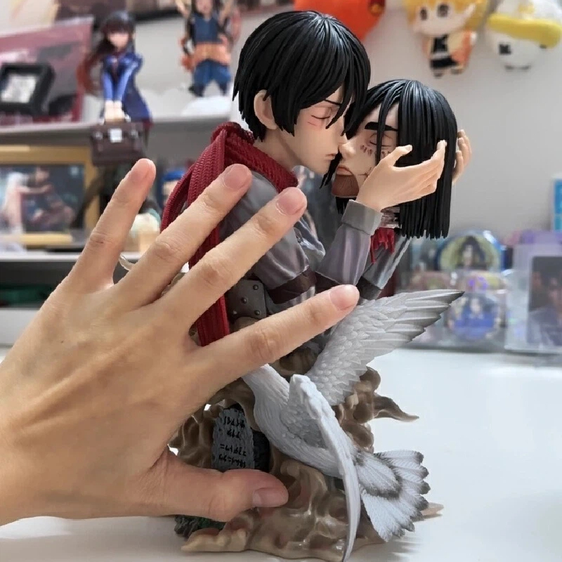 Attack On Titan Anime Figures  - Desk Setup With Tv ulasan dan harga