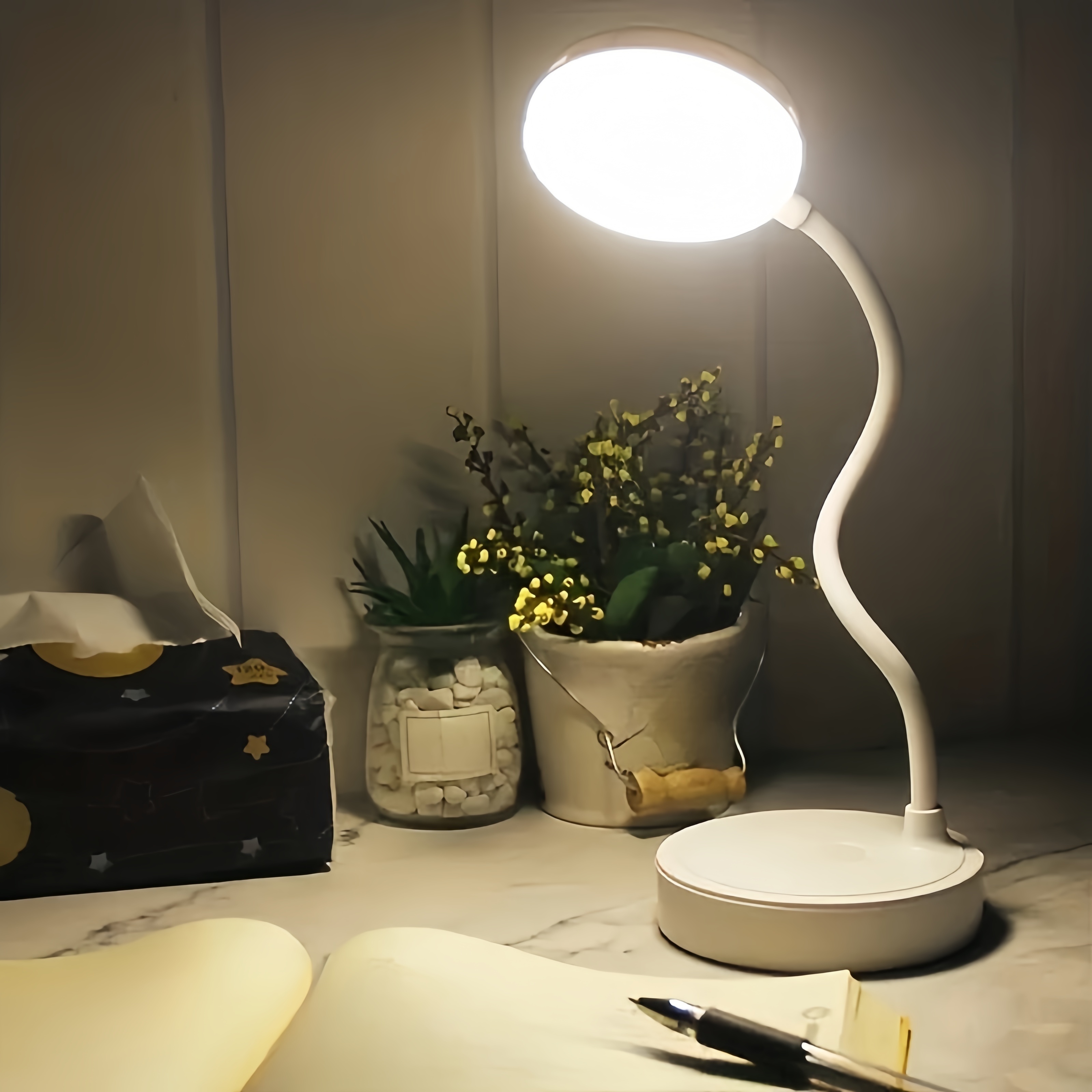 LED Desk Lamp With USB Chargin - Desk Setup Tech ulasan dan harga