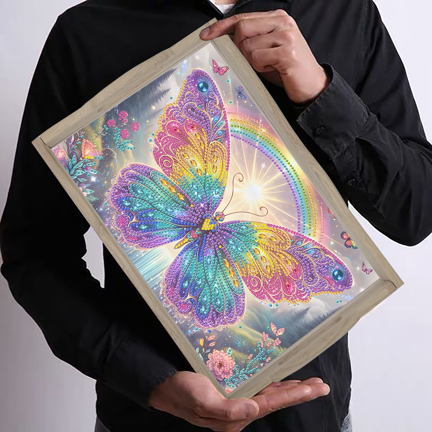 A DIY diamond painting square  - Desk Setup Organizer ulasan dan harga