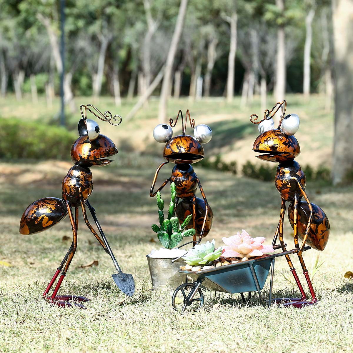 Ants Sculpture Cartoon Ants Ga - Desk Setup Plant ulasan dan harga