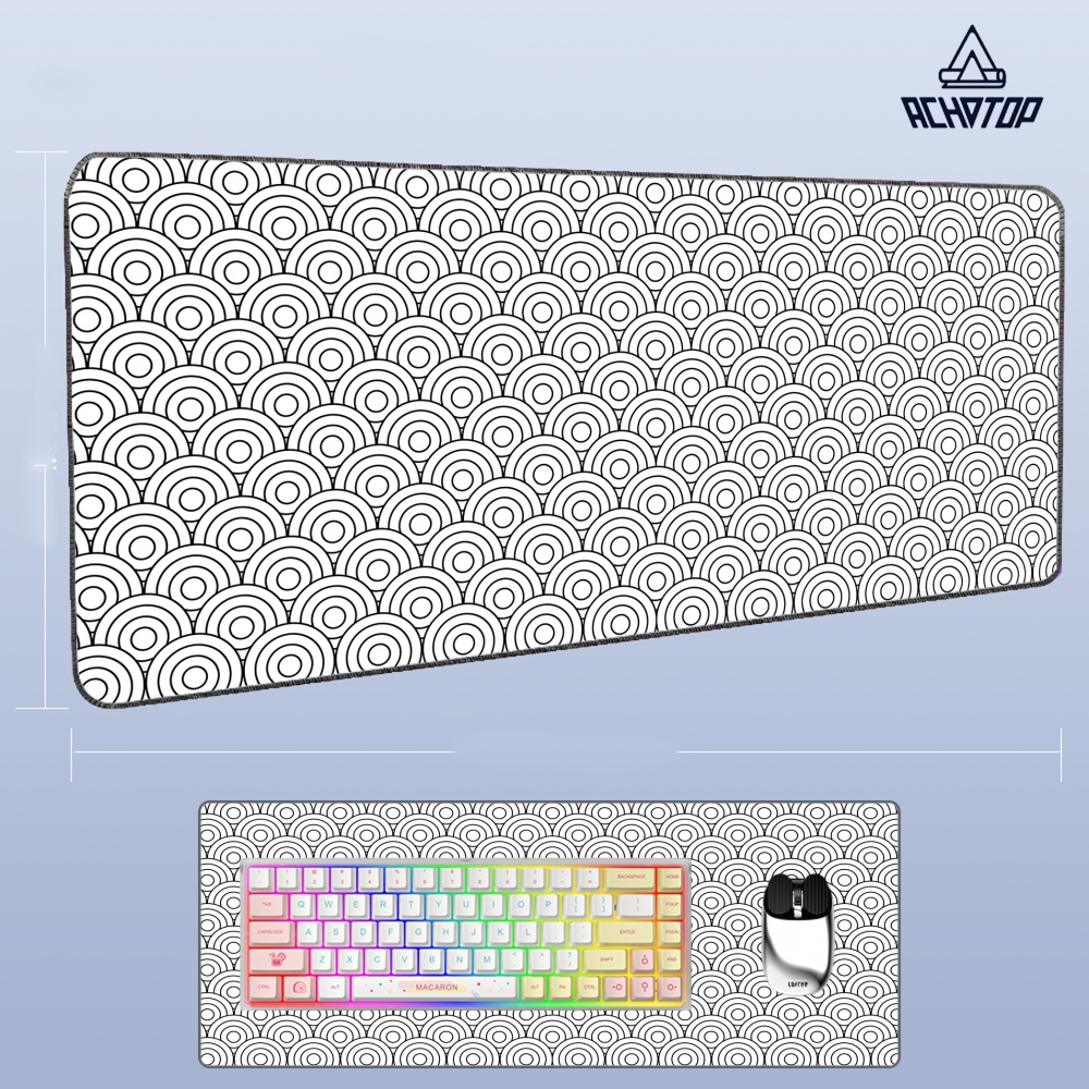 Mousepads Large Anime Mouse Pa - Desk Setup Black And White ulasan dan harga