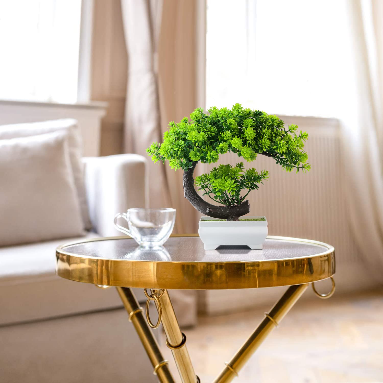 Uflower Small Artificial Plant - Desk Setup Plant ulasan dan harga