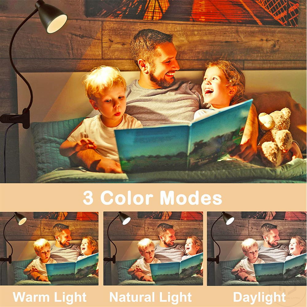 Desk Lamp Reading Light 3 Colo - Desk Setup Tech ulasan dan harga