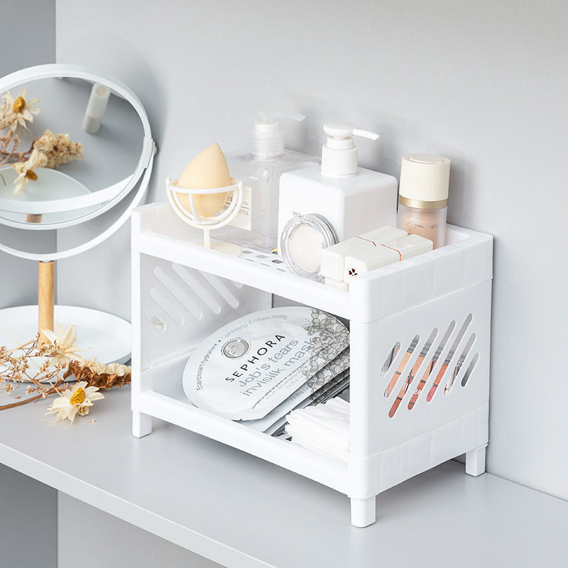 Desktop Storage Rack Multi-Lay - Desk Setup Organizer ulasan dan harga