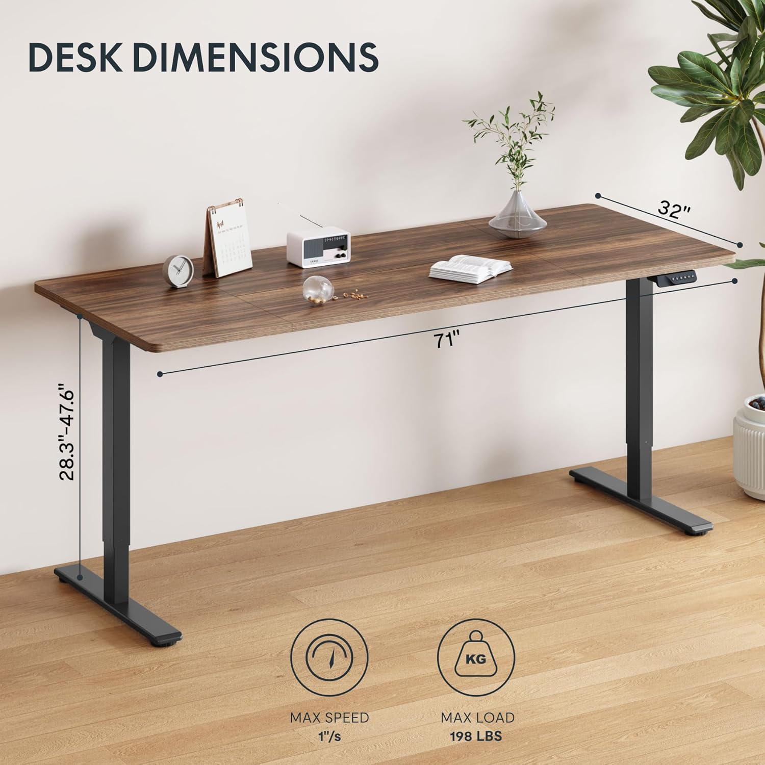 Electric Standing Desk with Du - Dual Monitor Desk Setup ulasan dan harga