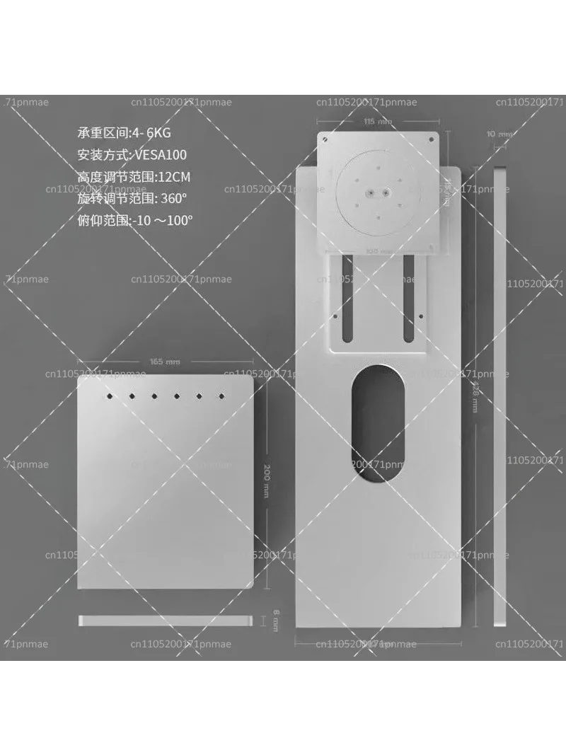 CNC Aluminum Alloy Monitor Bra - Desk Setup No Monitor ulasan dan harga