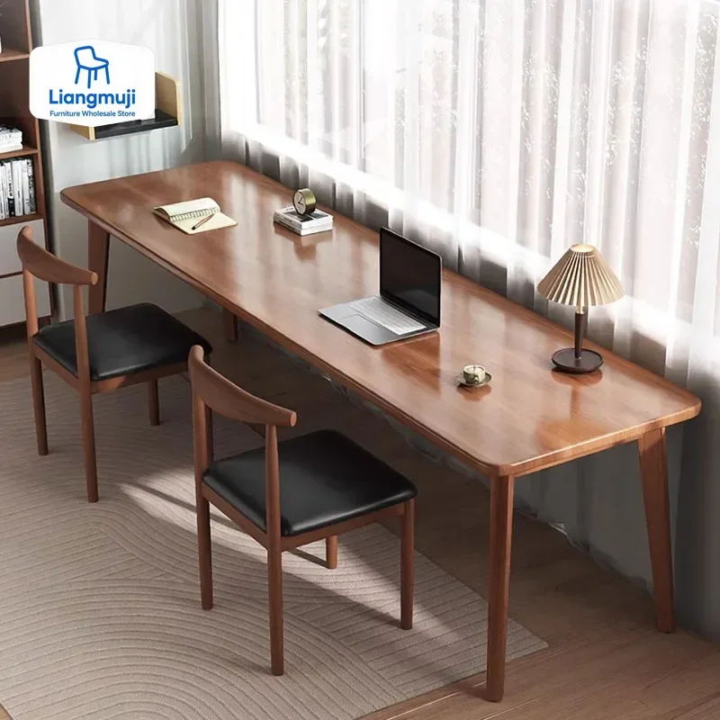 Long Writing Office Desk Stora - Desk Setup No Monitor ulasan dan harga