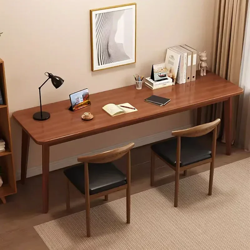 Long Writing Office Desk Stora - Desk Setup No Monitor ulasan dan harga