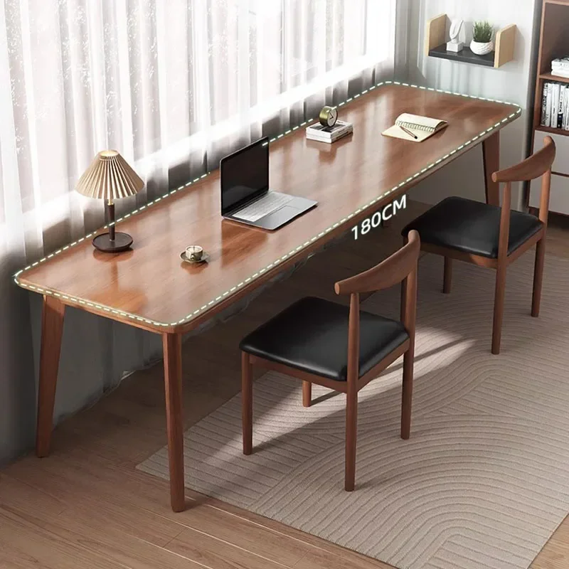 Long Writing Office Desk Stora - Desk Setup No Monitor ulasan dan harga