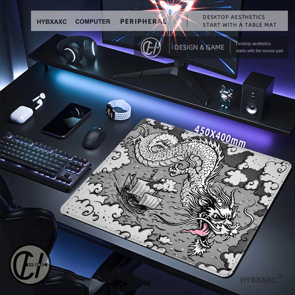 HYBXAXC Black White Dragon Clo - Desk Setup Black And White ulasan dan harga