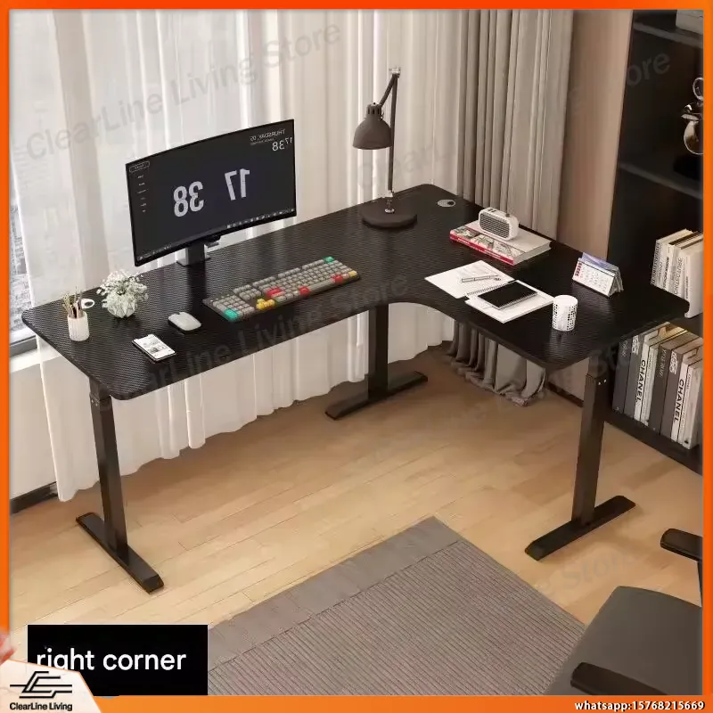 Ergonomic L Shaped Gaming Desk - Dual Monitor Desk Setup ulasan dan harga