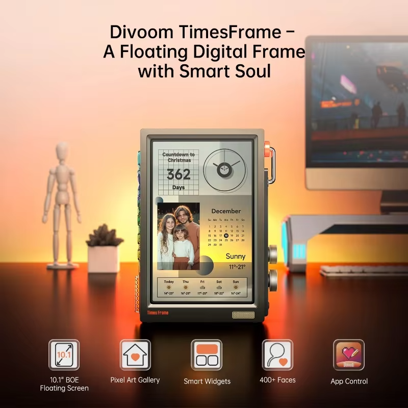 Digital Picture Frame Transpar - Desk Setup Tech ulasan dan harga