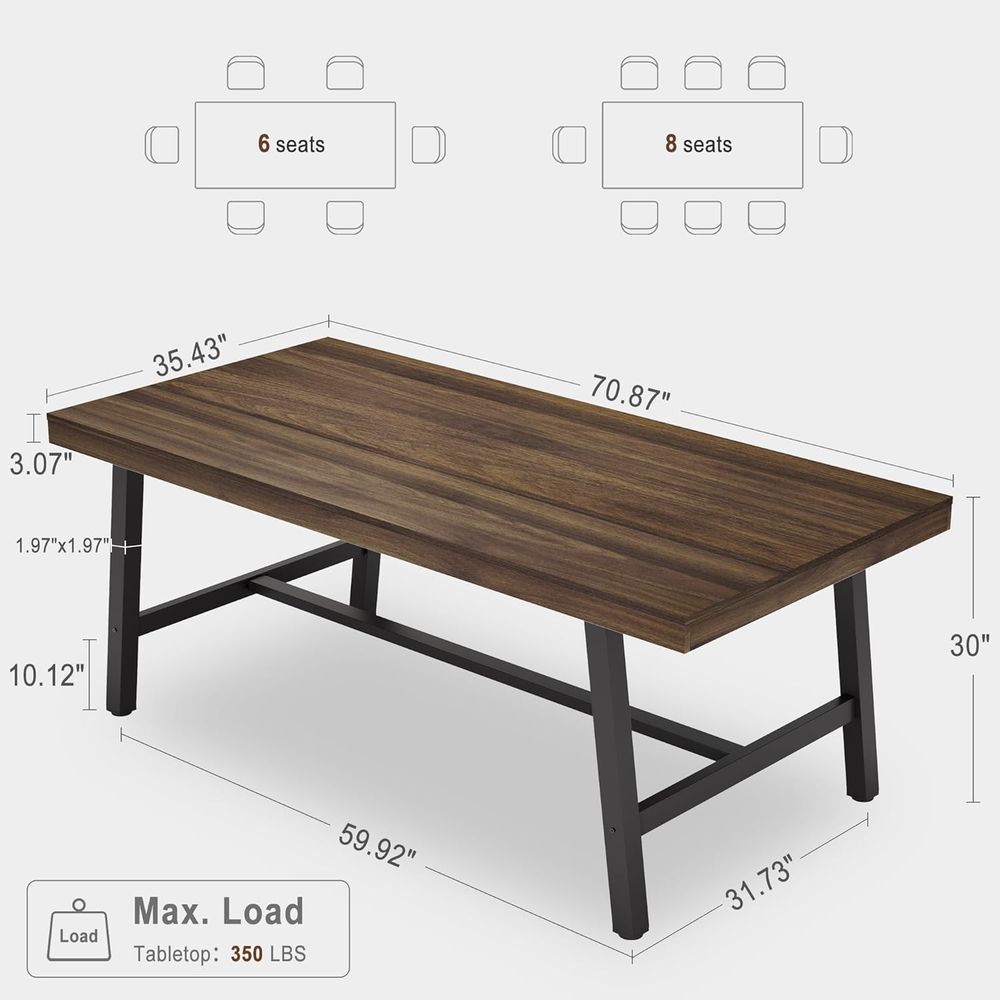Extra Long Industrial-Style Ru - Dual Monitor Desk Setup ulasan dan harga