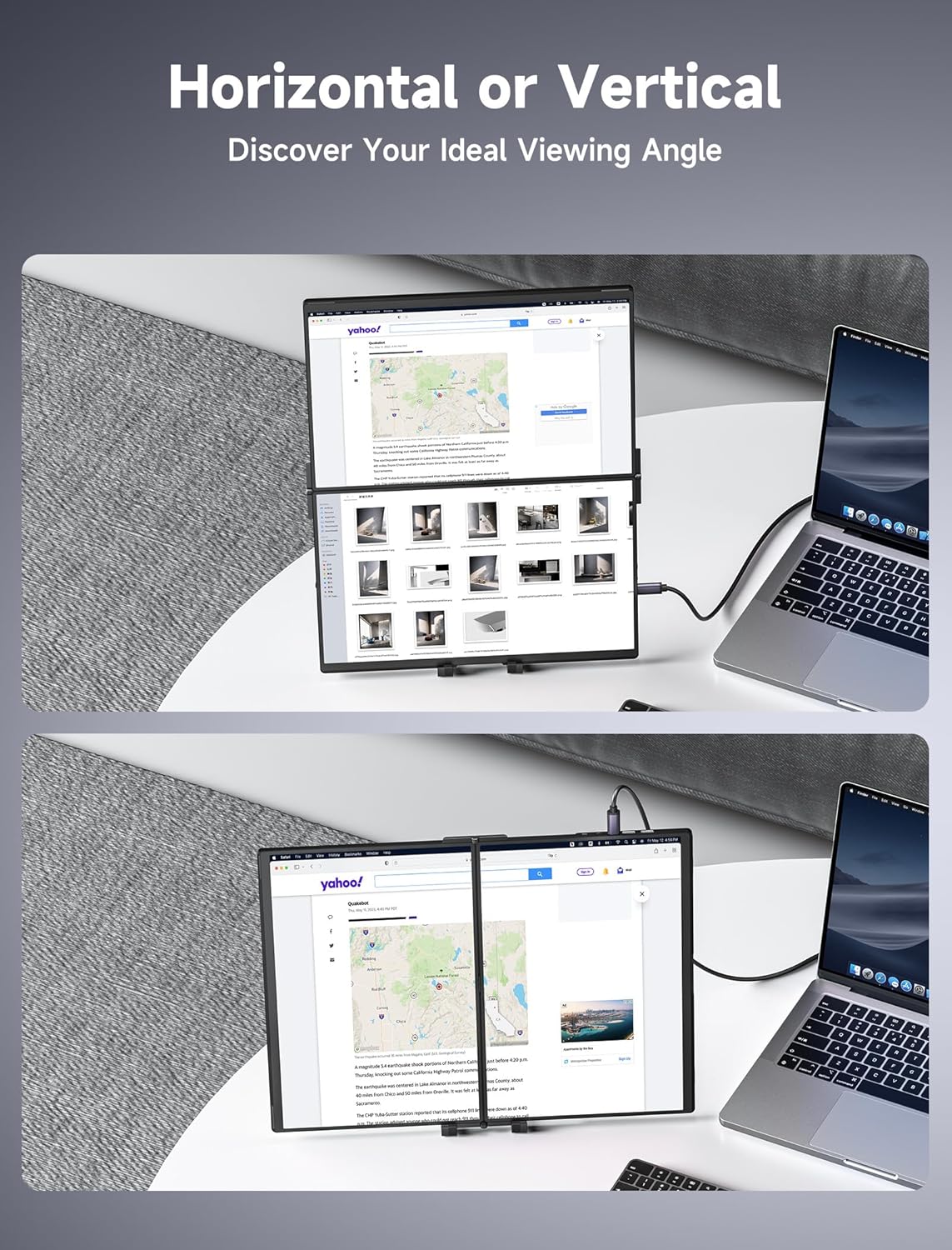 Portable Monitor Stand Mount f - Desk Setup Reference ulasan dan harga